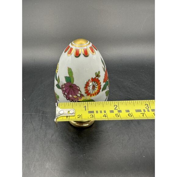 Vintage 1988 Franklin Mint Collectors Treasury of Eggs Satsuma Porcelain Stand - Picture 8 of 8
